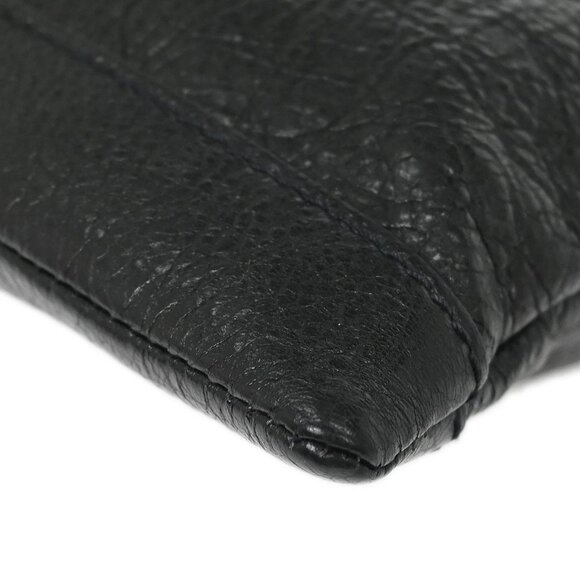 Balenciaga Black Leather Clip M Clutch Bag - Picture 4 of 12